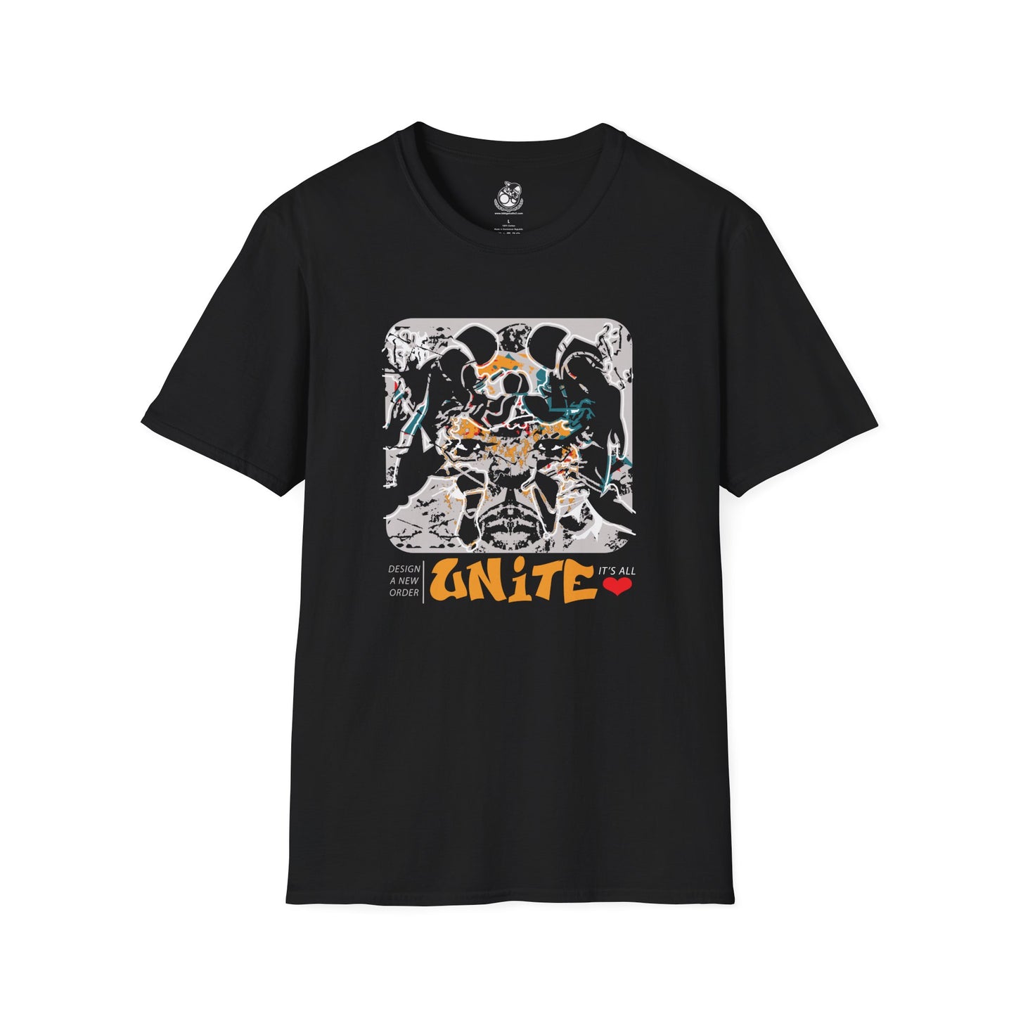 UNITE - Design a new order - Designer Fashion Original Exclusive Wearable Artwork - Unisex Softstyle T-Shirt